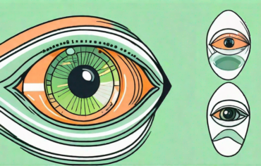 An eye undergoing a keratoconus surgery