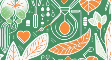 A diu hormonal (hormonal iud) surrounded by symbols of health and wellness