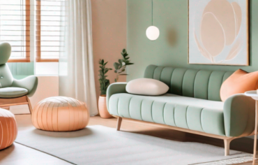 A serene birthing room with calming colors