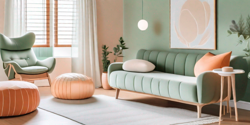 A serene birthing room with calming colors